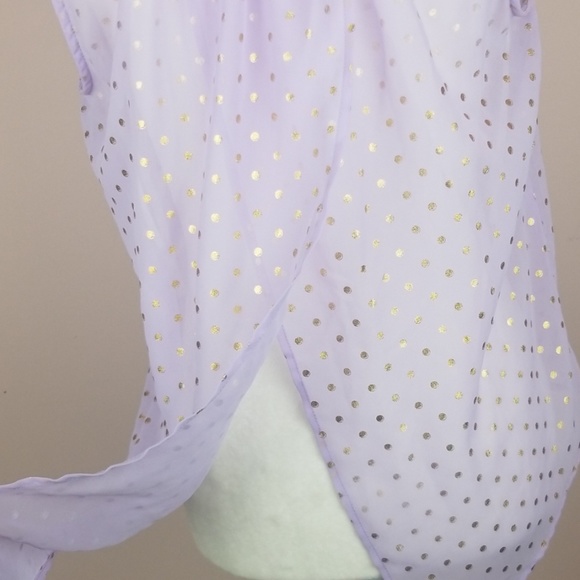 Button Up Purple Blouse - Picture 4 of 8